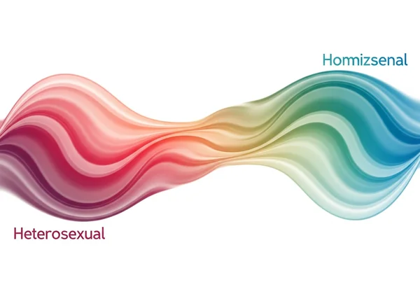 Abstract visual of a fluid spectrum of sexual orientation.