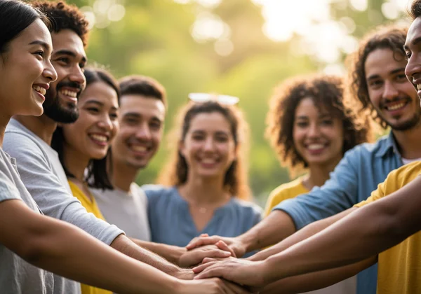 Diverse group embracing their unique sexual identities