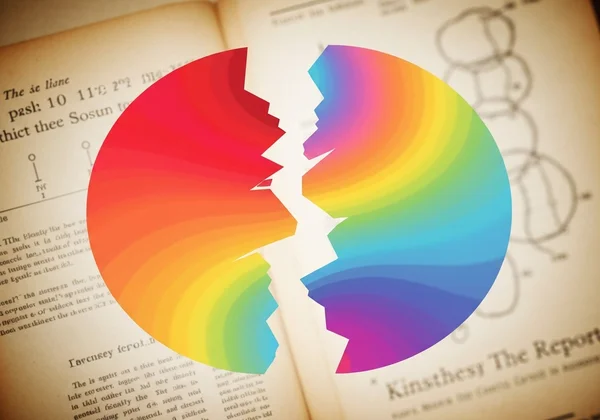 Abstract representation of Kinsey's impact on sexuality